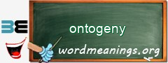 WordMeaning blackboard for ontogeny